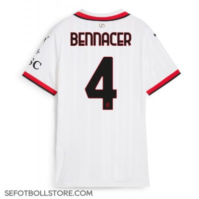 AC Milan Ismael Bennacer #4 Replika Bortatröja Dam 2024-25 Kortärmad AC Milan Ismael Bennacer #4 Replika Bortatröja Dam 2024-25 Kortärmad